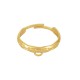 Stainless Steel 304 Finger Hammered Ring with Hoop 21x3mm