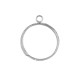 Stainless Steel 304 Finger Hammered Ring with Hoop 21x3mm