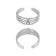 Bague avec Attache 21x7mm en Acier Inoxydable 304