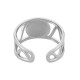 Stainless Steel 304 Ring w/ Circle & Enamel 20x10mm