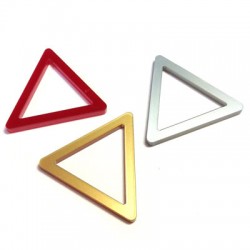 Πλέξι Ακρυλικό Στοιχείο Τρίγωνο Περίγραμμα 30x33mm