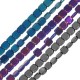 Αιματίτης Χάντρα Τετράγωνη Πλακέ 6mm Ø1mm (65τμχ) (40cm)