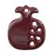 Ceramic Pendant Pomegranate w/ Enamel 50x43mm