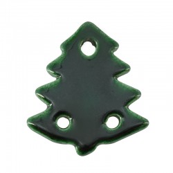 Ceramic Pendant Christmas Tree 33x50mm