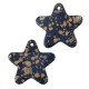 Ceramic Pendant Star w/ Enamel 50mm