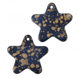 Ceramic Pendant Star w/ Enamel 50mm