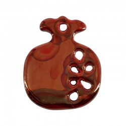 Κεραμικό Μοτίφ Ρόδι με Σμάλτο 50x43mm Ø3.5mm