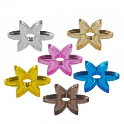 Plexi Acrylic Charm Flower 24mm