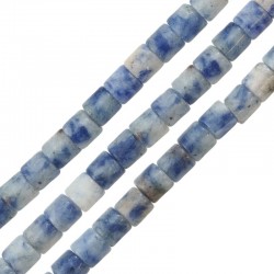 Semiprecious Stone Agate Tube 4mm (90pcs) (Ø1mm)