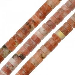 Semiprecious Stone Jasper Washer 6/3mm (~121pcs) (Ø1mm)