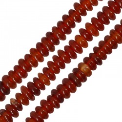 Ημιπολύτιμη Πέτρα Αχάτης Ροδέλα 4/2mm (Ø0.5mm) (~180τμχ)