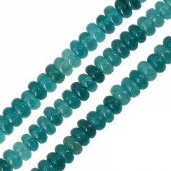 Ημιπολύτιμη Πέτρα Νεφρίτης Ροδέλα 4/2mm (Ø0.5mm) (~180τμχ)