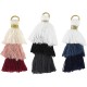 Synthetic Triple Tassel with Ring ~30mm