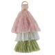 Synthetic Triple Tassel with Ring ~30mm