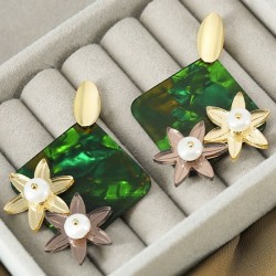 Boucle D'Oreille Ovale en Laiton 9 x 18 mm