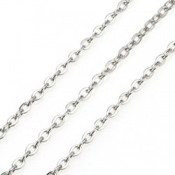 Cadena de Acero Inoxidable 304 1.7x2mm/0.4mm