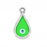 999° Silver Antique Plated/ Fluo Green/ White/ Light Blue/ Black