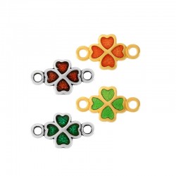 Zamak with Enamel Flower 12x19mm