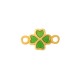 Enameled Zamak Flower 12x19mm