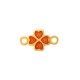Enameled Zamak Flower 12x19mm