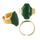 Enameled Brass Finger Ring 20mm