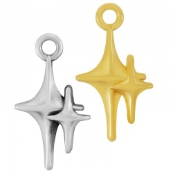 Zamak Charm Star 9x17mm