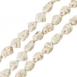 Howlite Bead Irregular Round Medium Size 15mm