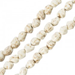 Howlite Bead Irregular Round 12mm