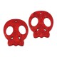 Howlite Pendant Skull Flat 54x49mm
