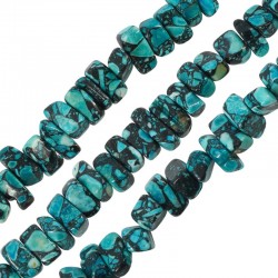 Howlite Mosaic Bead Chips 8x14mm