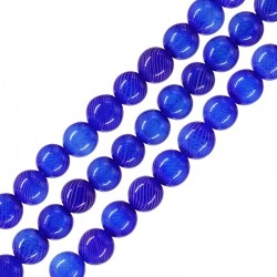 Mouth Blown Glass Bead Round 13mm (Ø~1.8mm) (~31pcs)