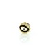 Zircon Brass Bead Round Evil Eye & Enamel 8mm Ø1.5mm