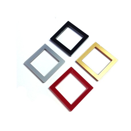 Plexi Acrylic Pendant Square Frame 23mm