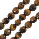 Tiger Eye Bead Round Faceted 10mm (Ø1.5mm) (~41pcs)