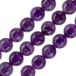 Amethyst Bead Round 16mm (Ø2.2mm) (26pcs)