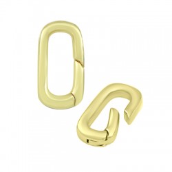Brass Clasp Lobster Oval 10x18mm