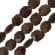 Bronzite Bead Oval Faceted 20x22mm (Ø1.6mm) (18pcs)
