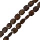 Bronzite Bead Oval Faceted 20x22mm (Ø1.6mm) (18pcs)
