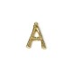 Brass Pendant Letter "A" 17x22mm