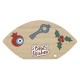 Wooden Deco Evil Eye “Best Wishes” w/ Pomegranate 160x85mm