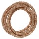 Synthetic Cord Round with Hole & Strass 5mm Ø2mm