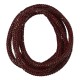 Cordon Synthétique rond avec trou et Strass 5 mm Ø2 mm
