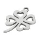 Breloque Trèfle à quatre feuilles 13x19.4mm en Acier Inoxydable 304