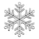 Breloque Flocon de neige en Métal/Zamac, 25mm