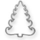 Pendentif Sapin de Noël en Métal/Zamac, 90x75mm