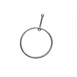 Zamak Pendant Round w/ Bar 40x55mm