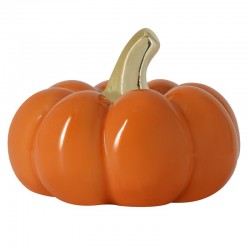 Calabaza Decorativa de Cerámica ~100 x 80 mm