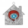 999° Silver Antique Plated/ Transparent Red/ Azure/ White/ Black