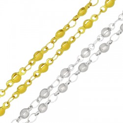 Chaîne de perles rondes 3mm en Acier Inoxydable 304