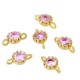 Connettore Rotondo in Ottone con Zircone 4X7.3 mm